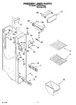 Diagram for 04 - Freezer Liner Parts