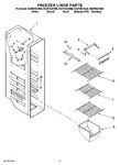 Diagram for 04 - Freezer Liner Parts