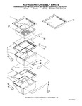 Diagram for 03 - Refrigerator Shelf Parts