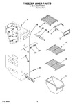 Diagram for 04 - Freezer Liner Parts