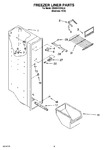 Diagram for 04 - Freezer Liner Parts