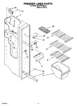 Diagram for 04 - Freezer Liner Parts