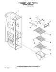 Diagram for 04 - Freezer Liner Parts