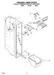 Diagram for 04 - Freezer Liner Parts