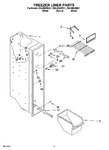 Diagram for 04 - Freezer Liner Parts