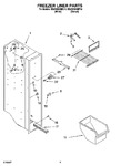 Diagram for 04 - Freezer Liner Parts