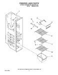 Diagram for 04 - Freezer Liner Parts