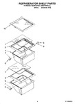 Diagram for 03 - Refrigerator Shelf Parts