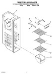 Diagram for 04 - Freezer Liner Parts