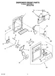 Diagram for 08 - Dispenser Front Parts