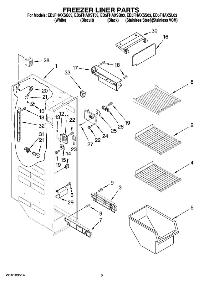 Diagram for ED5FHAXSL03