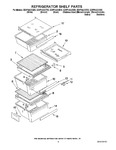 Diagram for 03 - Refrigerator Shelf Parts