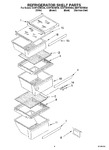 Diagram for 03 - Refrigerator Shelf Parts