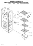 Diagram for 04 - Freezer Liner Parts