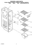 Diagram for 04 - Freezer Liner Parts