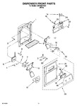 Diagram for 08 - Dispenser Front Parts