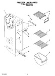 Diagram for 04 - Freezer Liner Parts