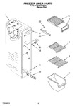 Diagram for 04 - Freezer Liner Parts