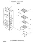 Diagram for 04 - Freezer Liner Parts