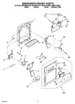 Diagram for 08 - Dispenser Front Parts