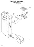 Diagram for 04 - Freezer Liner Parts