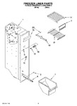 Diagram for 04 - Freezer Liner Parts