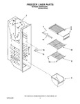 Diagram for 04 - Freezer Liner Parts