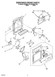 Diagram for 08 - Dispenser Front Parts