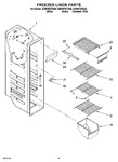 Diagram for 04 - Freezer Liner Parts