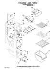 Diagram for 04 - Freezer Liner Parts