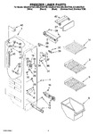 Diagram for 04 - Freezer Liner Parts