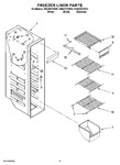 Diagram for 04 - Freezer Liner Parts