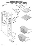 Diagram for 04 - Freezer Liner Parts