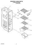 Diagram for 04 - Freezer Liner Parts