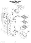 Diagram for 04 - Freezer Liner Parts