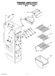 Diagram for 04 - Freezer Liner Parts