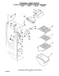 Diagram for 04 - Freezer Liner Parts