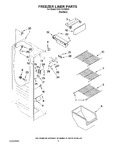 Diagram for 04 - Freezer Liner Parts