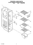 Diagram for 04 - Freezer Liner Parts