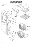 Diagram for 04 - Freezer Liner Parts