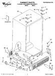 Diagram for 01 - Cabinet Parts