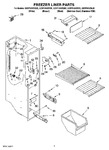 Diagram for 04 - Freezer Liner Parts