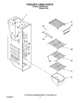 Diagram for 04 - Freezer Liner Parts