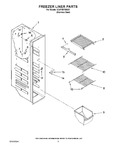 Diagram for 04 - Freezer Liner Parts