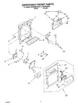 Diagram for 08 - Dispenser Front Parts