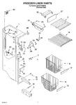 Diagram for 04 - Freezer Liner Parts