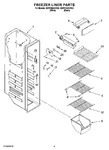 Diagram for 04 - Freezer Liner Parts