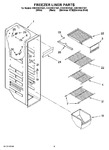 Diagram for 04 - Freezer Liner Parts