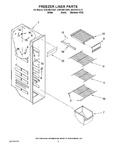 Diagram for 04 - Freezer Liner Parts