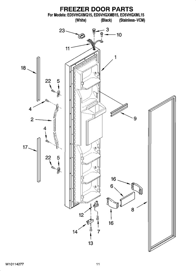 Diagram for ED5VHGXMB15